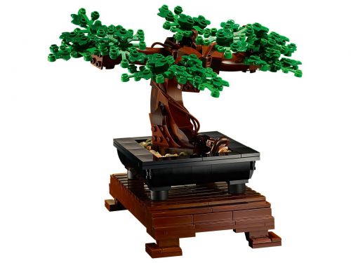 Lego Creator Expert Drzewko Bonsai , numer katalogowy 10281, 878 części klocków, zestaw lego zmienny na dwa rodzaje, drzewko zielone lub drzewko z kwiatami