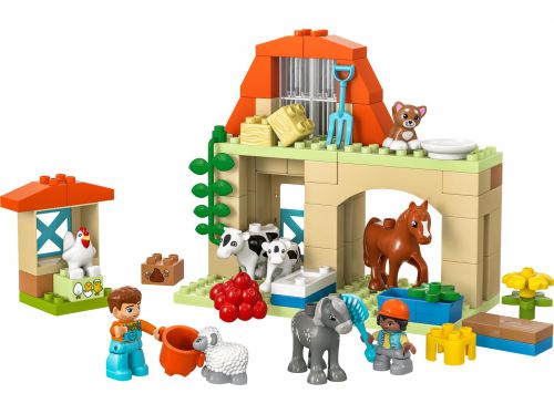 LEGO Duplo 10416 Opieka nad zwierzętami na farmie, konik, kura, kot, krowa