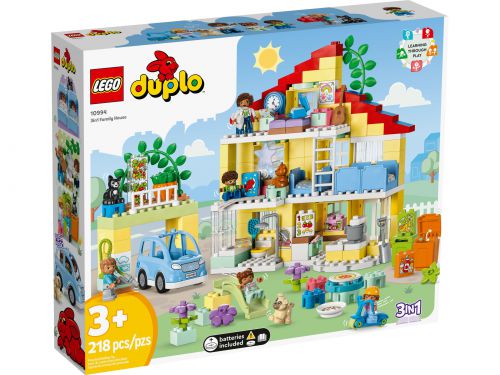 LEGO Duplo 10994 Dom rodzinny 3 w 1 duży dom 7 figurek