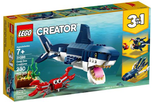 LEGO® 31088 Creator 3w1 - Morskie stworzenia , rekin, krab, ryba, ośmiornica